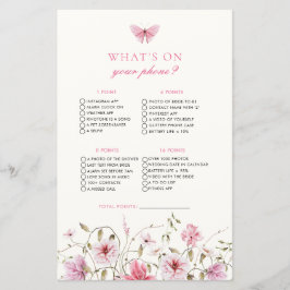 Lámina Mariposa Qué En Tu Teléfono Juego De Ducha Bridal