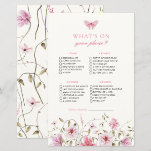 Lámina Mariposa Qué En Tu Teléfono Juego De Ducha Bridal