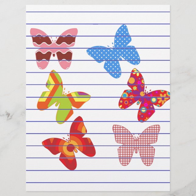 Lámina Mariposas (Anverso)