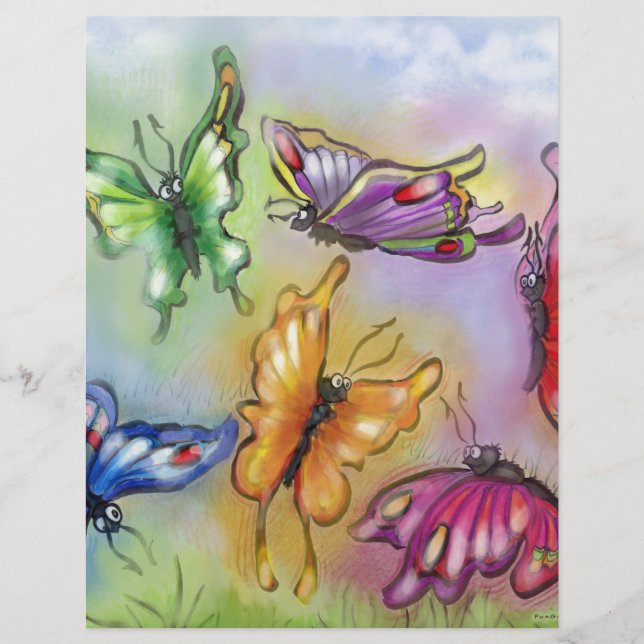Lámina Mariposas (Anverso)