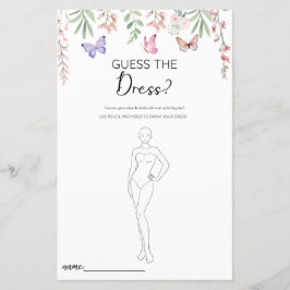 Lámina Mariposas adivinan el juego de la ducha de la novi