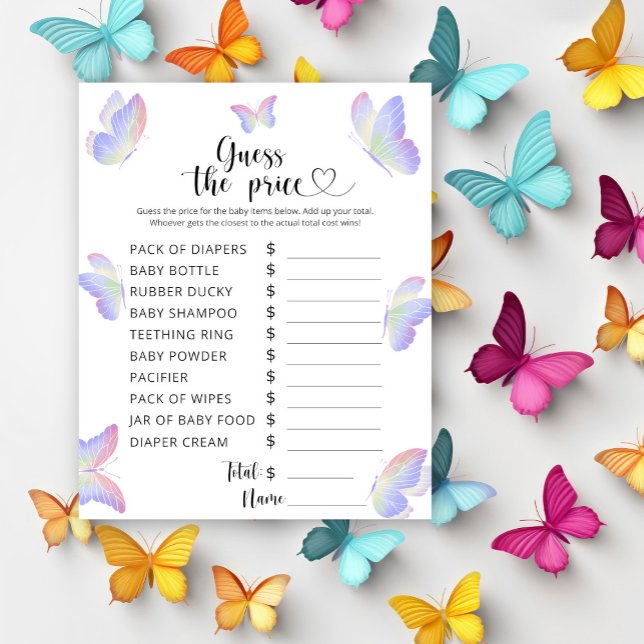 Lámina Mariposas - ¡Adivinen el precio! Juego (Subido por el creador)