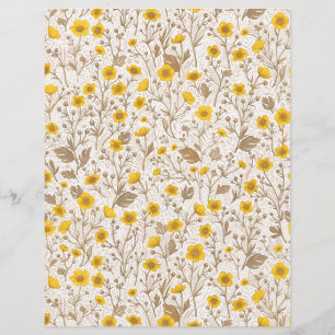 Lámina Mariposas, amarillas y marrones