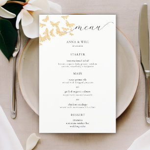 Lámina Mariposas Boho Gold Elegant Boda romántico