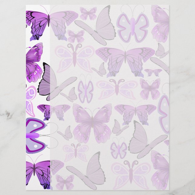 Lámina Mariposas de Conciencia Púrpura (Anverso)