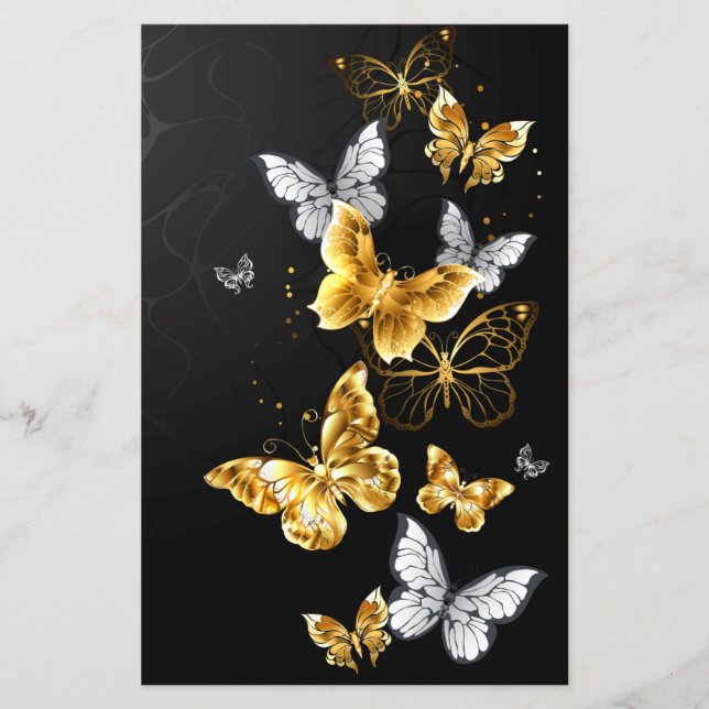 Lámina Mariposas de oro (Anverso)