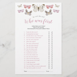 Lámina Mariposas Dijo Que Dijo Un Juego De Ducha Rosa