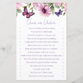 Lámina Mariposas duchadas de novia durante o debajo del j