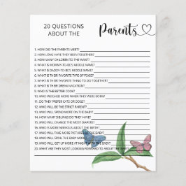 Lámina Mariposas - juegos sobre los padres