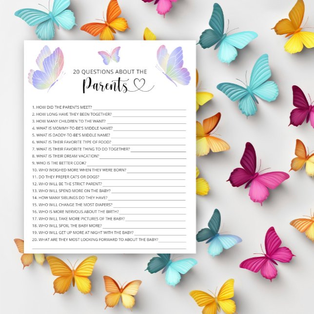 Lámina Mariposas - juegos sobre los padres (Subido por el creador)