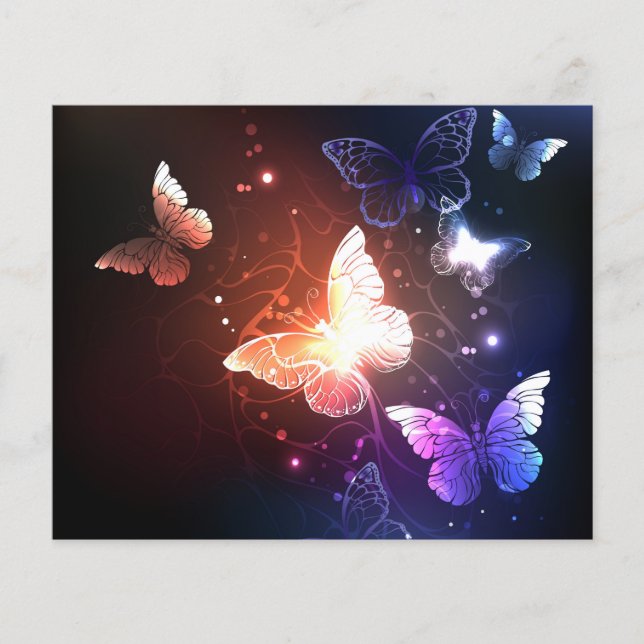 Lámina Mariposas nocturnas brillantes (Anverso)