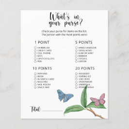 Lámina Mariposas - ¿Qué hay en tu bolso?