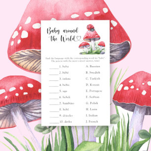 Lámina mariquita - Juego del bebé alrededor del mundo