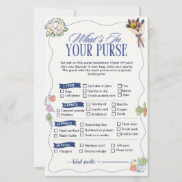 Lámina Market What in Your Purse Game Bridal Shower 