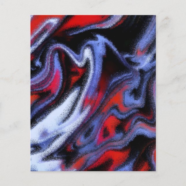 Lámina Mármol rojo blanco y azul (Anverso)