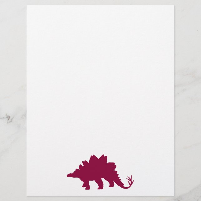 Lámina Maroon Dinosaur (Anverso)