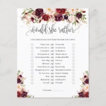 Marsala burugndy dorado floral preferiría jugar