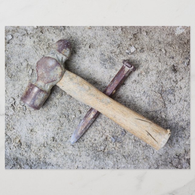 Lámina Martillo y cincel de grungo (Anverso)