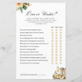 Lámina Más o menos botes y juego de ducha de novia burbuj