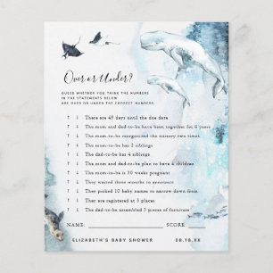 Lámina Más o menos   Juego Baby Shower