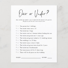 Lámina Más o menos | Juego de ducha de novia