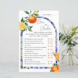 Lámina Más o menos juego de novias mediterráneo Spritz