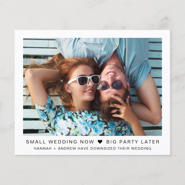Lámina Más tarde, fiesta de boda más pequeña (Anverso)