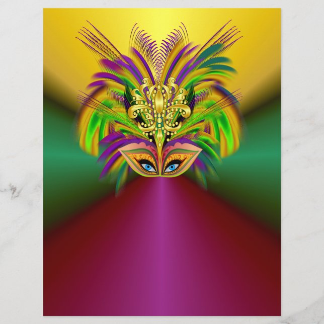 Lámina Máscara-Mardi-Gras-La-Reina-V-2 (Anverso)