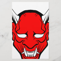 Máscara Roja Japonesa Hannya