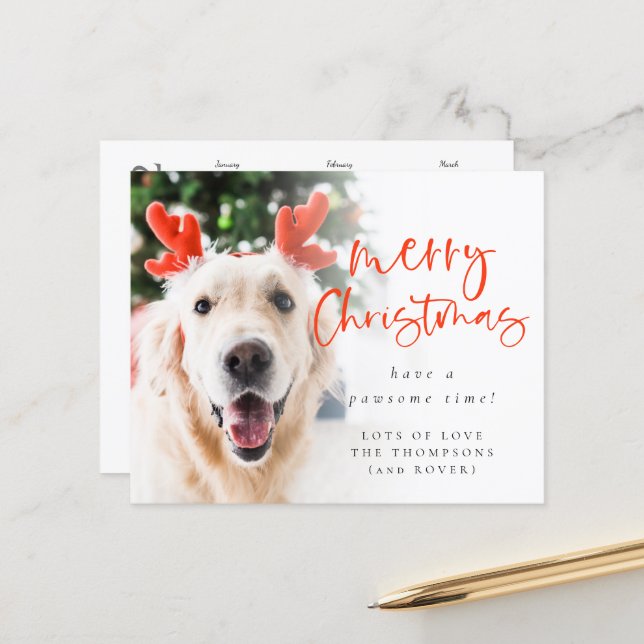 Lámina Mascota de presupuesto Foto 2022 Calendario Feliz  (Anverso/Reverso In Situ)