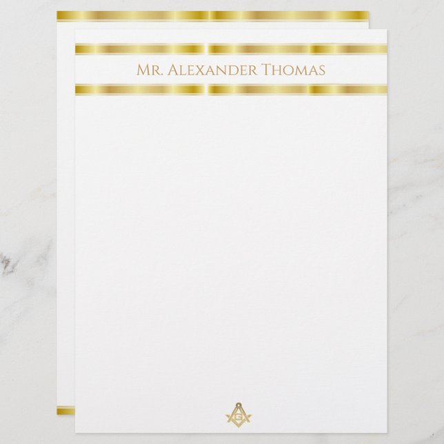 Lámina Masonic Golden Rush (Anverso / Reverso)