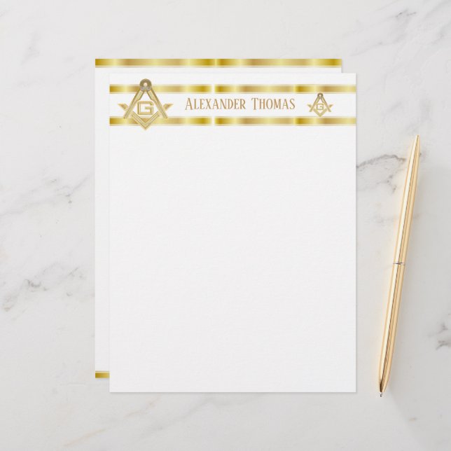 Lámina Masonic Golden Rush (Anverso/Reverso In Situ)