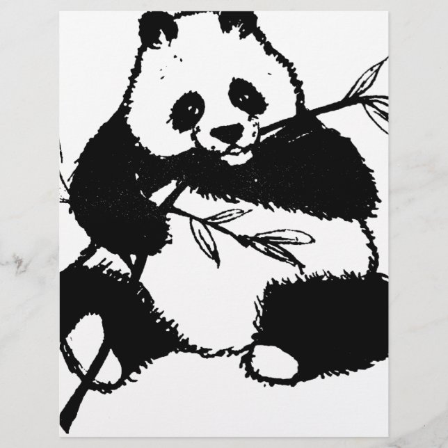 Lámina Masticando Panda (Anverso)