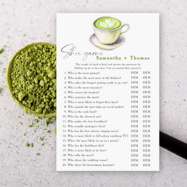 Lámina Matcha té ducha de novia Juego de zapatos (Subido por el creador)