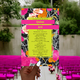 Lámina Máximo Boda floral moderno con marmol