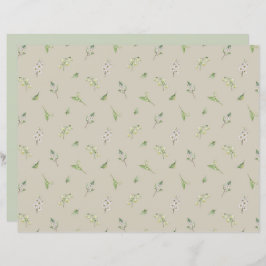 Lámina May Birth Month Flower Hawthorn Lily Del Valle