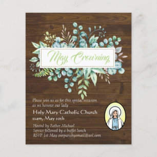 Lámina May Crowning Invita Invita Católica Virgen María