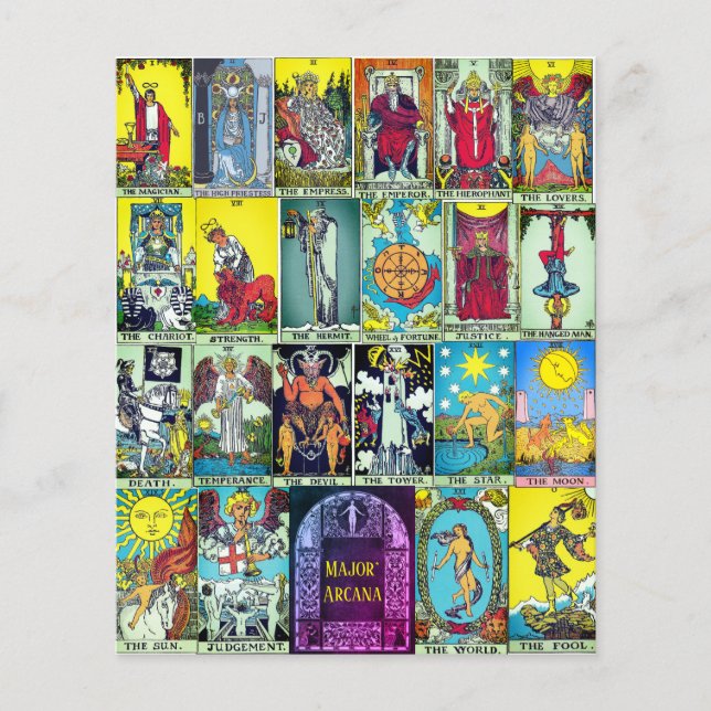 Lámina Mayor Arcana Tarot Card (Anverso)