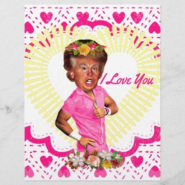 Lámina me encanta donald trump (Anverso)