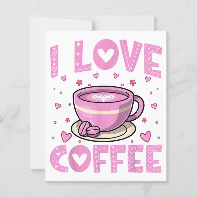 Lámina Me encanta el café - Funny Café Drinker Caffeine A (Anverso)