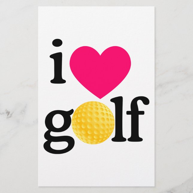 Lámina Me encanta el golf (Anverso)