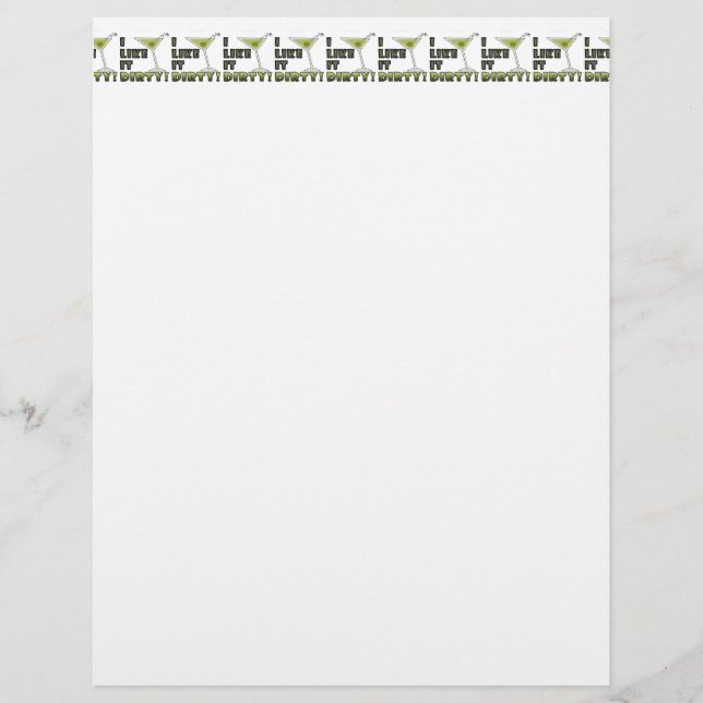 Lámina ¡ME GUSTA MORIR! Dirty Martini Cocktail Humor (Anverso)