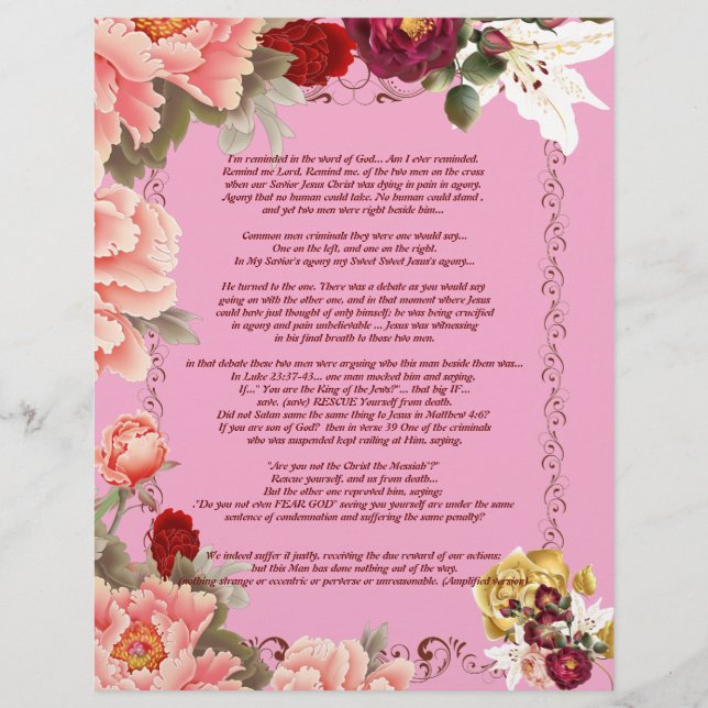 Lámina Me han recordado los escritos de papel personaliza (Anverso)