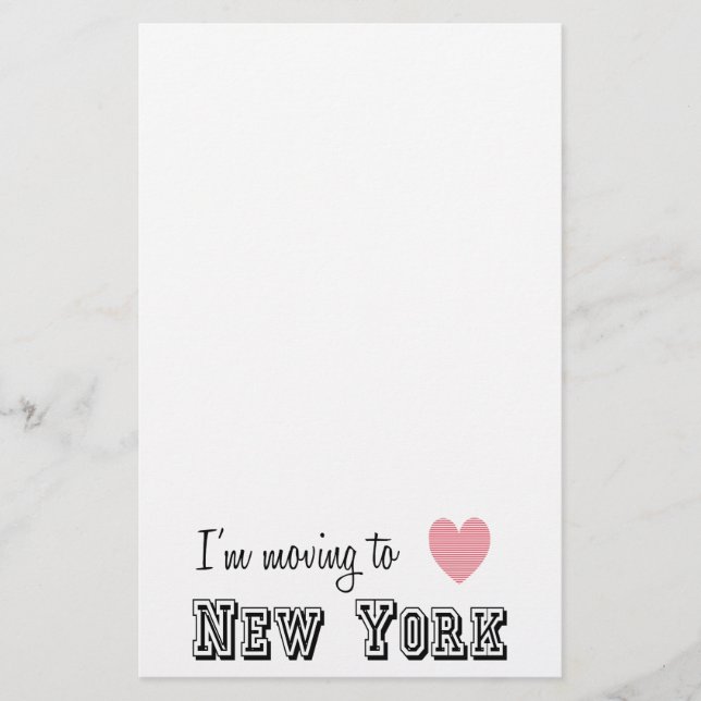 Lámina Me mudo a Nueva York (Anverso)