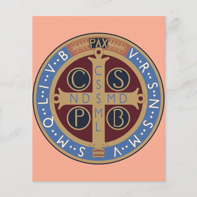 Lámina Medalla de San Benedicto (Anverso)