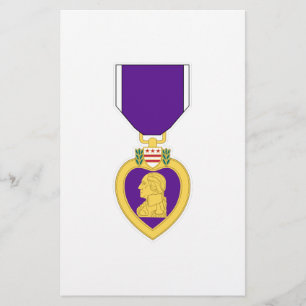 Lámina Medalla del Corazón Púrpura