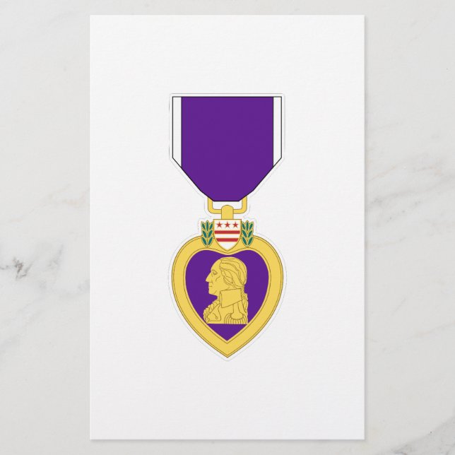 Lámina Medalla del Corazón Púrpura (Anverso)