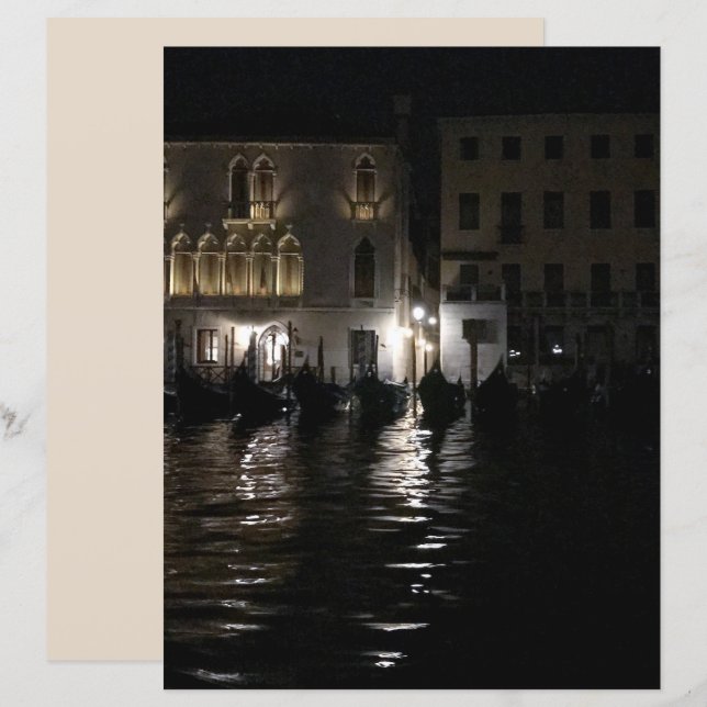 Lámina Medianoche en el papel del Gran Canal (Anverso / Reverso)