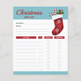 Lámina Medias de Navidad Rojas - Planes de Lista de Regal