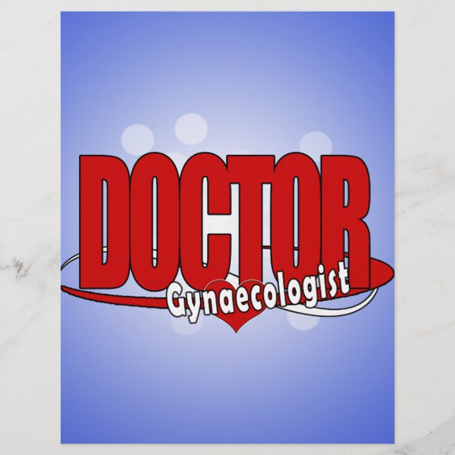 Lámina MÉDICA LOGO Ginecólogo (Anverso)